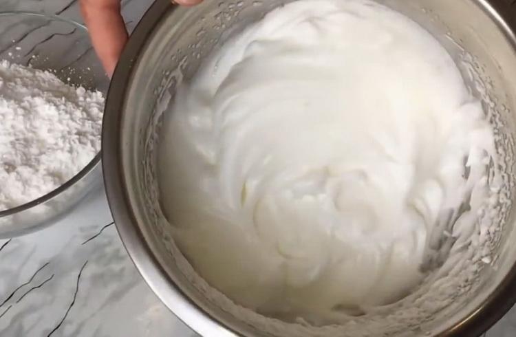 Cocinar pastel Contar ruinas con merengues