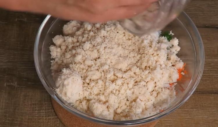 Para cocinar albóndigas, agregue okara