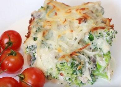 We cook broccoli in a creamy sauce according to a step by step recipe with a photo.