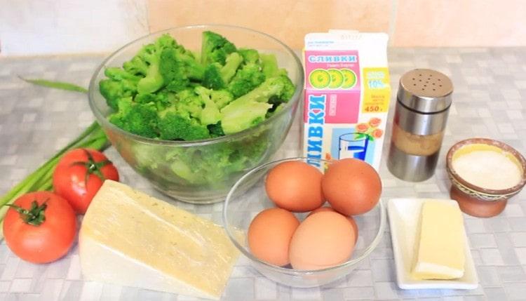 Le brocoli doit d'abord être bouilli.