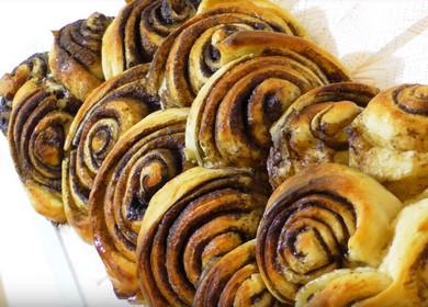 Fragrant cinnamon rolls: cook with step by step photos and videos.