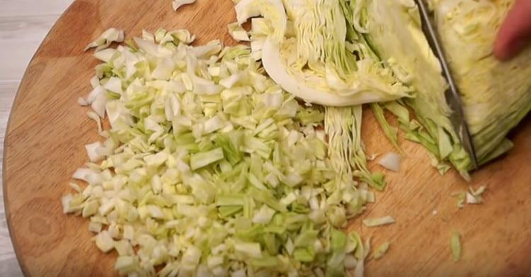 Grind the cabbage.