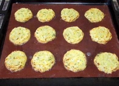 We prepare delicious potato pancakes in the oven according to a step-by-step recipe with a photo.