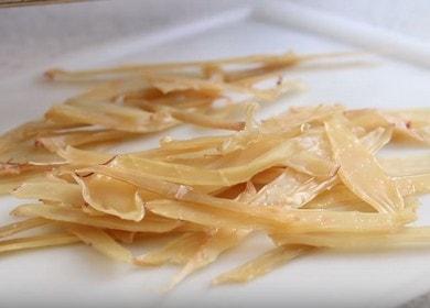 delicious dried squid at home: cook according to the recipe with a photo.