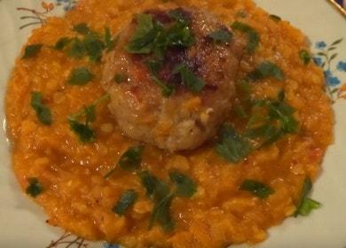 Tasty red lentils: recipe with step by step photos.