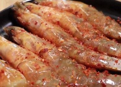 Faire mariner les crevettes dans la sauce soja: recette avec photos et vidéos.