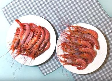 We cook grilled fragrant shrimps according to a step-by-step recipe with a photo.