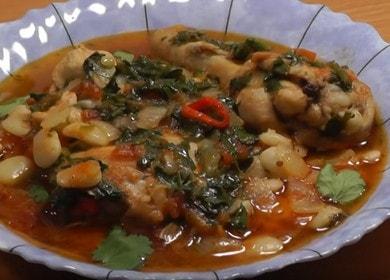 Fragrant chicken with beans: we cook stew according to the recipe with photos and videos.