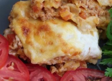 Lavash lasagna with minced meat - quick, easy and incredibly tasty 🍝