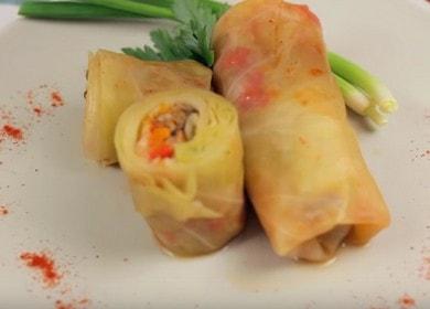 Cooking delicious vegetable cabbage rolls - easy and simple 🥗