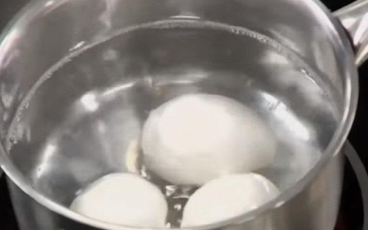 Hard boiled eggs.