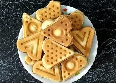 Cooking delicious waffles in a Soviet waffle iron: a recipe with step by step photos.