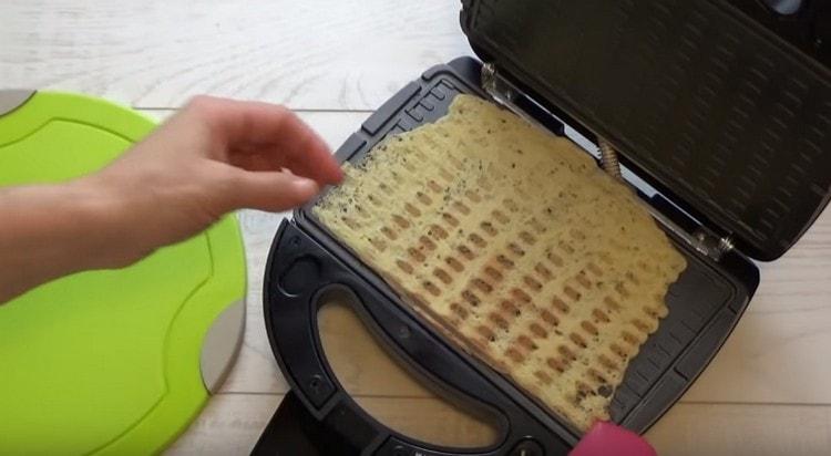 Wafers are baked very quickly.