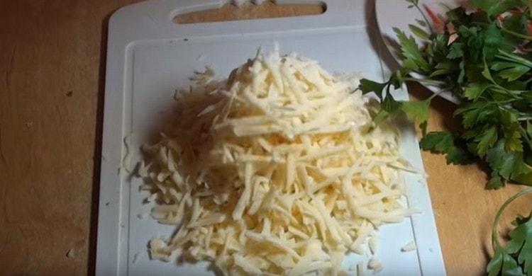 grate the cheese.