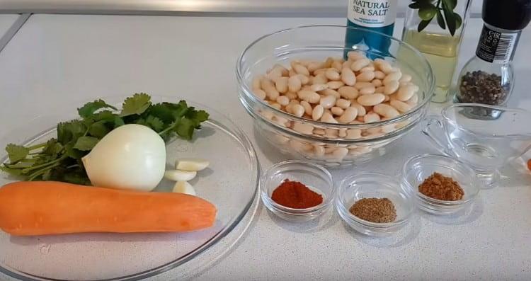 Washing carrots, onions, cilantro.