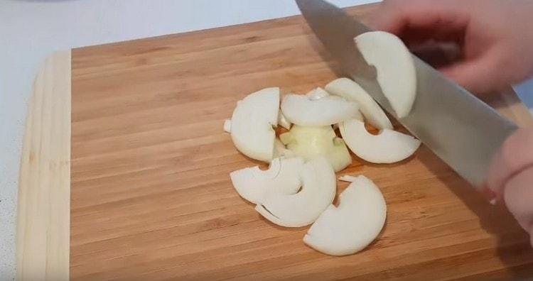 Chop the onion.