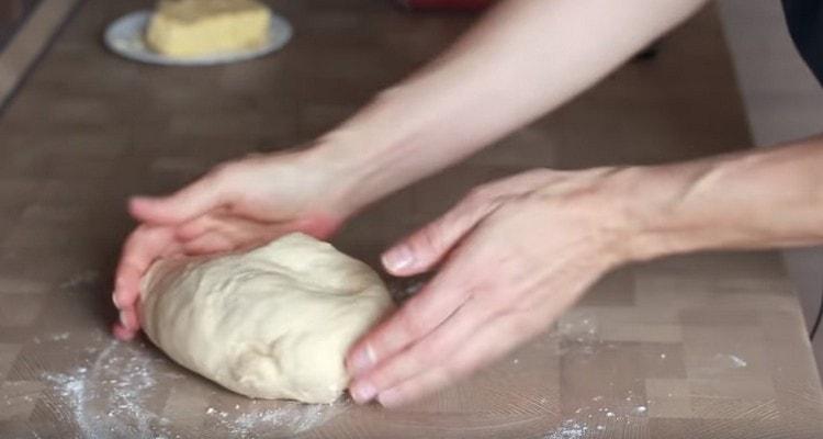 Knead the dough thoroughly.