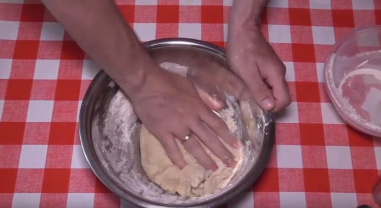 Knead soft non-sticky dough.