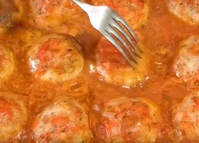 How to learn how to cook delicious meatballs with rice in the oven 🍚