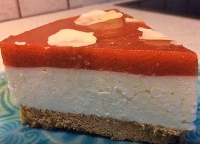 Cheesecake à la fraise sans cuisson au mascarpone - une recette facile