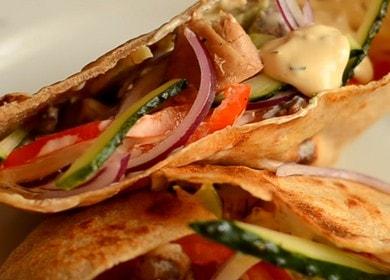 Original shawarma in pita: we cook according to the recipe with photos and videos.