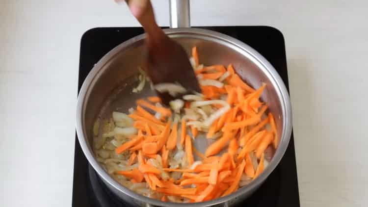 Fry vegetables for the basics