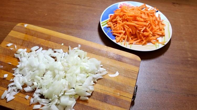 To make the basics, chop the onion