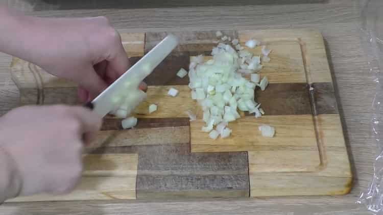 To prepare beef stroganoff, prepare the ingredients