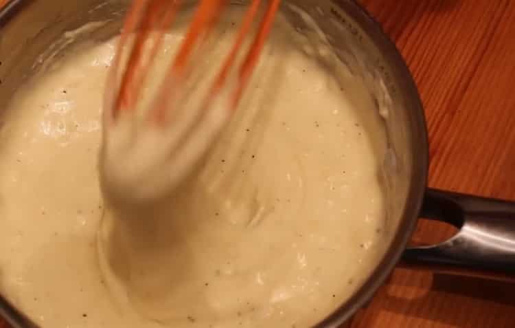 To make beef stroganoff mix the ingredients for the sauce