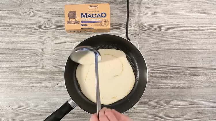 Make pancakes to make a cake