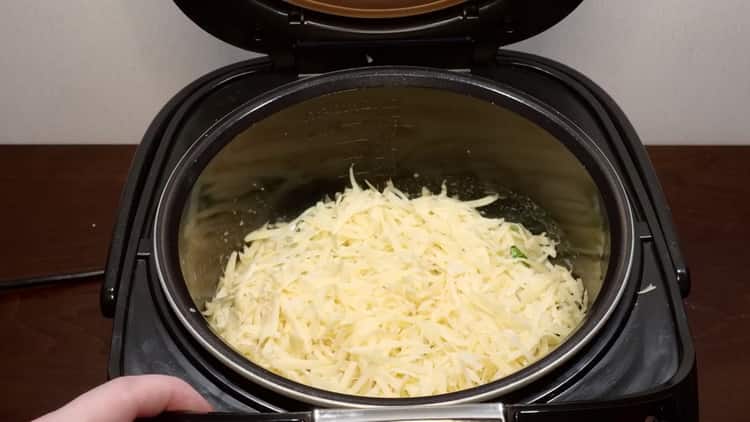 To make broccoli, grate cheese