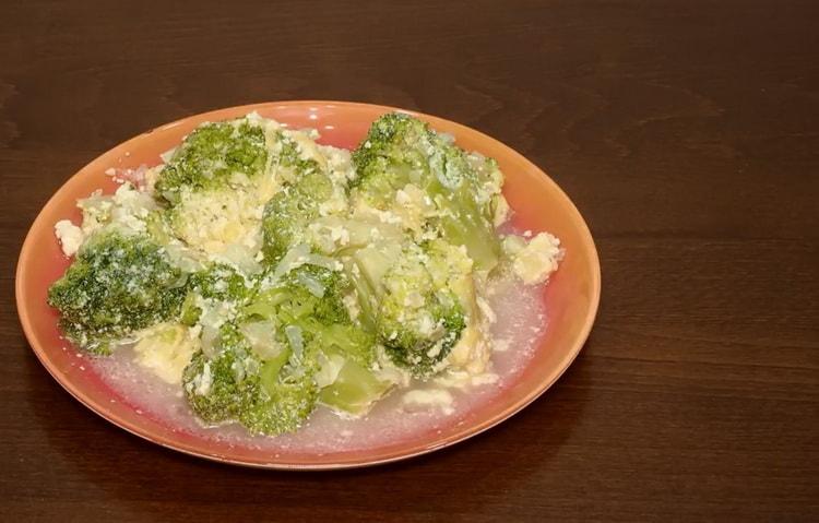 broccoli in a slow cooker is ready