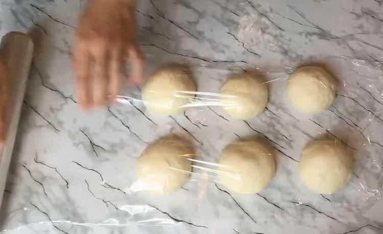 To make buns, shape the items
