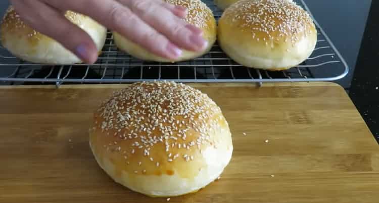 Step by step recipe hamburger with photo