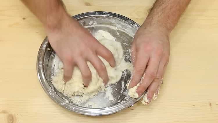 Combine the ingredients to make the dough.