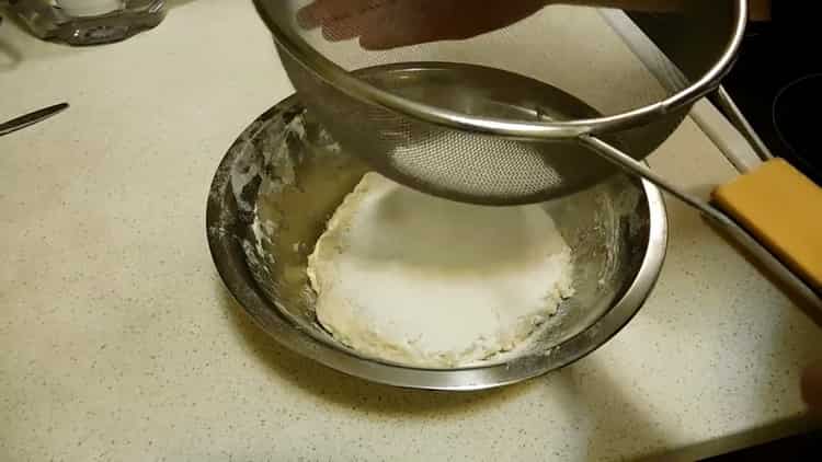 Quick pizza dough step by step recipe with photo