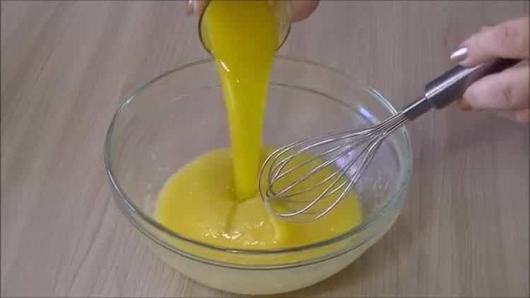 Add butter to make waffles