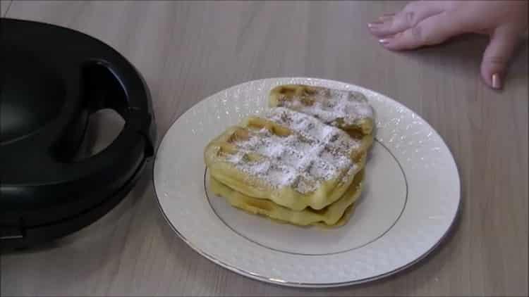Waffles en la panadería Redmond: una receta paso a paso con fotos