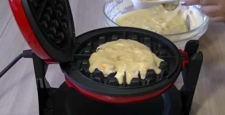 To make Viennese waffles, prepare a waffle maker