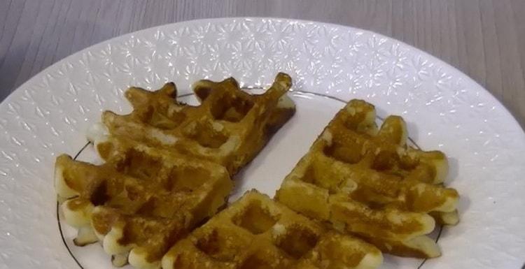 Viennese Waffles with Apricots - Delicate and Delicious