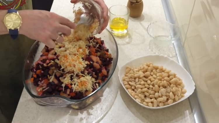 To make salad, add cabbage