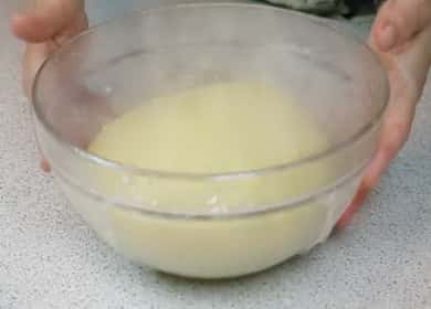 Yeast dough in milk according to a step by step recipe with photo