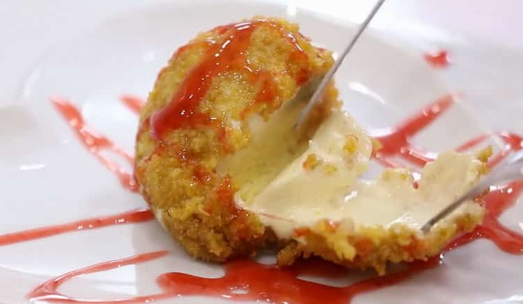 fried ice cream ready