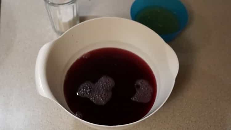To prepare jelly, prepare the ingredients