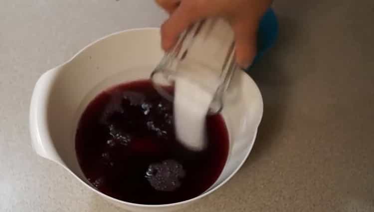 Add sugar to make jelly