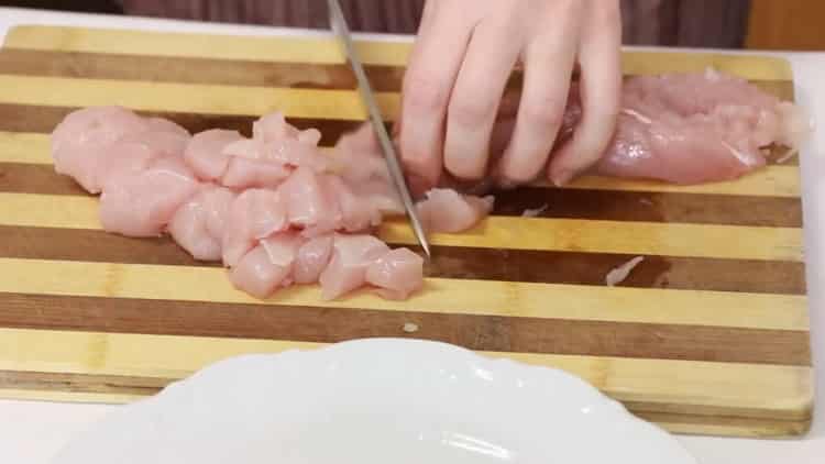 For cooking, chop meat