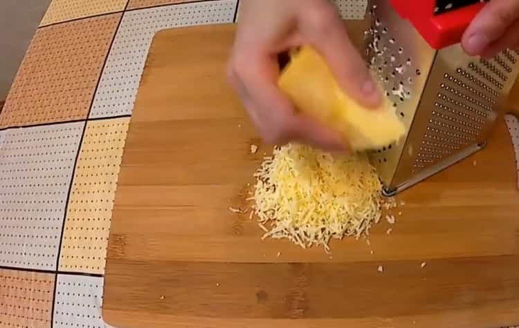 To make julienne grate cheese