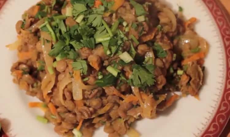 How to cook brown lentils: a step by step recipe with photos