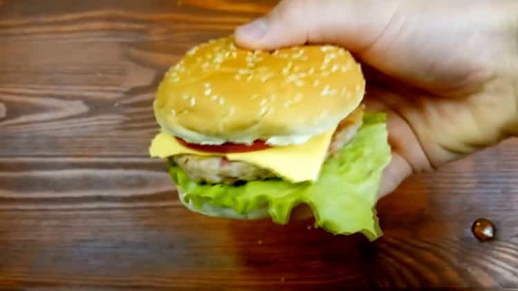 How to make a hamburger step by step recipe with photos