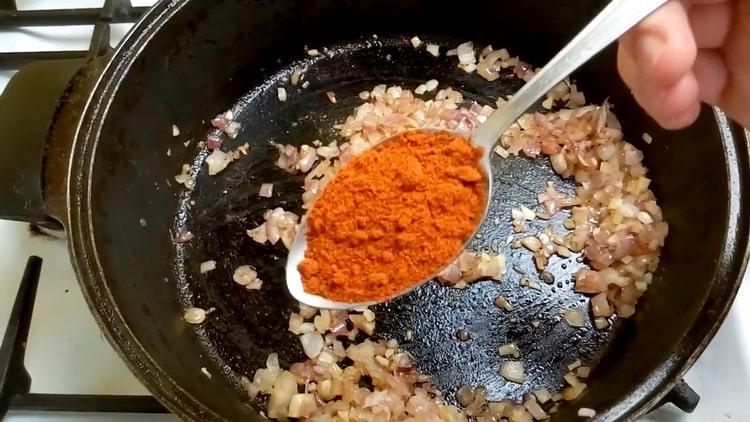 To make a burger, add paprika